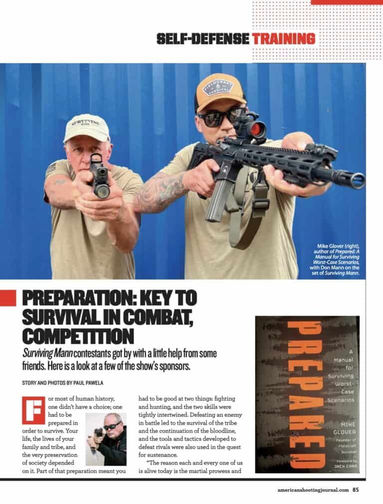 American Shooting Journal Highlights Self-Defense Training from Surviving Mann 5 Screen Shot 2024 08 15 at 11.40.50 AM